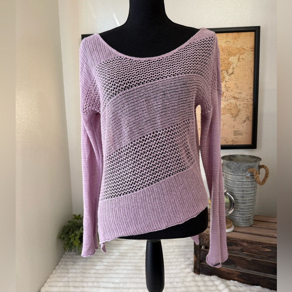 Prana Liana pullover loose knit sweater size small
